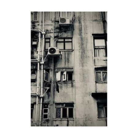 American School 'Hong Kong Building Black And White' Canvas Art,22x32